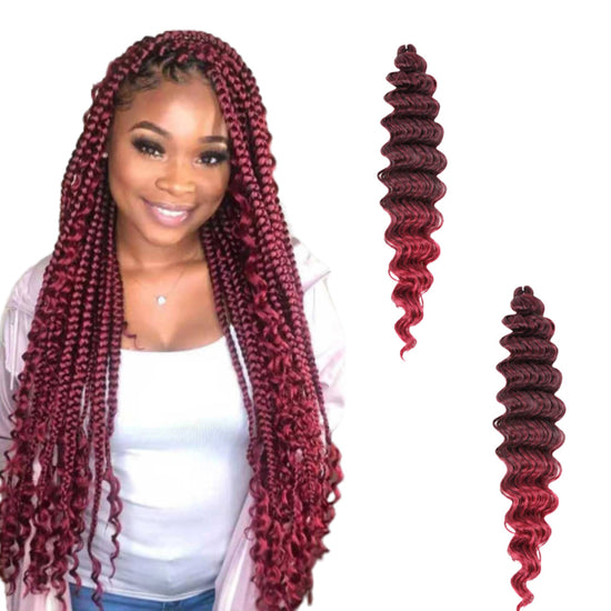 Edalina Pre-Stretched Deep Wave Kanekalon Braiding Hair - 26 Inches