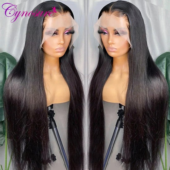 Edalina 13X4/13X6 HD Transparent Lace Front Human Hair Wigs for Women Pre Plucked Remy Brazilian Straight Lace Frontal Wig