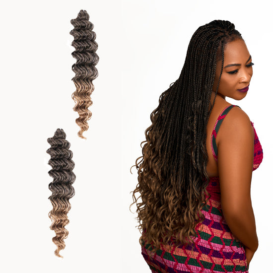 Edalina Pre-Stretched Deep Wave Kanekalon Braiding Hair - 26 Inches