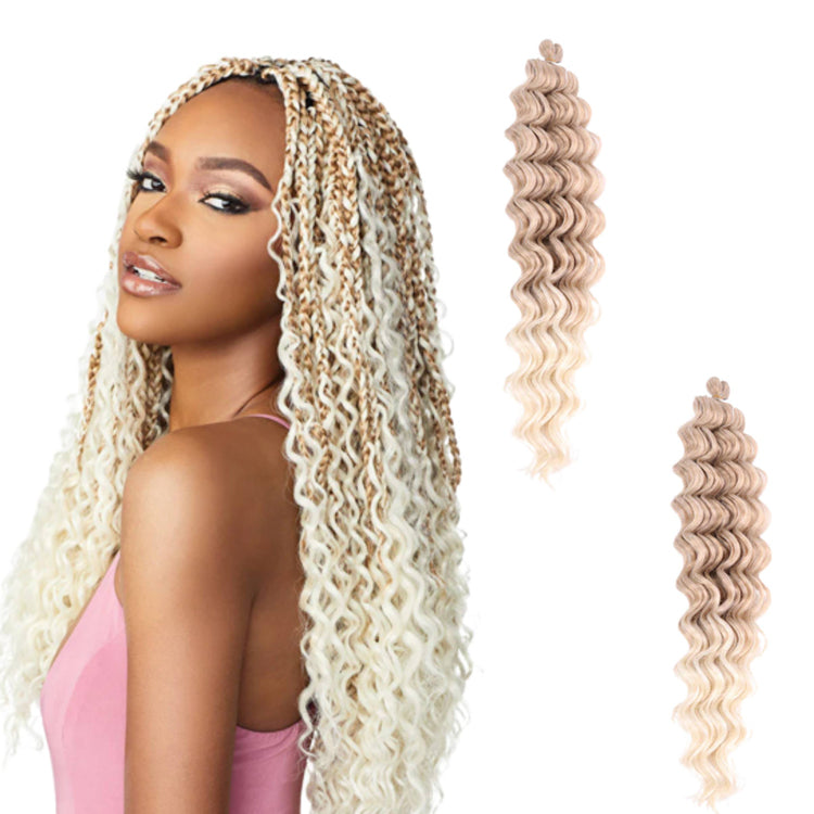 Edalina Pre-Stretched Deep Wave Kanekalon Braiding Hair - 26 Inches