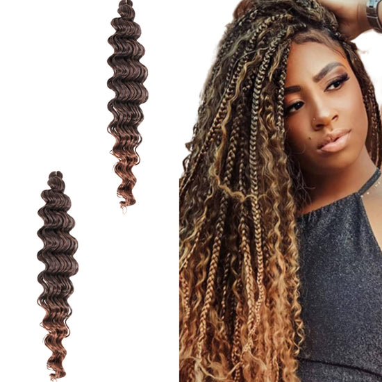 Edalina Pre-Stretched Deep Wave Kanekalon Braiding Hair - 26 Inches