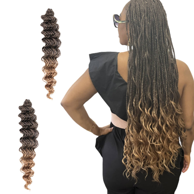 Edalina Pre-Stretched Deep Wave Kanekalon Braiding Hair - 26 Inches